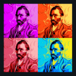 Poster Vincent Van Gogh Pop Art<br><div class="desc">Un art pop amusant Vincent Van Gogh design.</div>