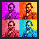 Poster Vincent Van Gogh Pop Art<br><div class="desc">Un art pop amusant Vincent Van Gogh design.</div>
