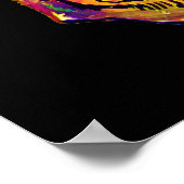 Poster Vincent Van Gogh - Pop Art Halloween Crâne (Coin)