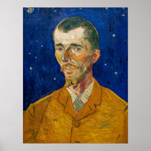 Poster Vincent Van Gogh - Portrait d'Eugene Boch, Arles (Devant)