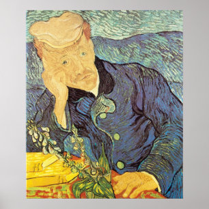 Poster Vincent van Gogh - Portrait du docteur Gachet