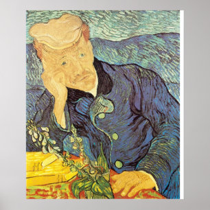Poster Vincent van Gogh - Portrait du docteur Gachet