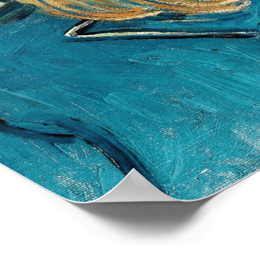 Poster Vincent van Gogh Portrait Postman Joseph Roulin (Coin)