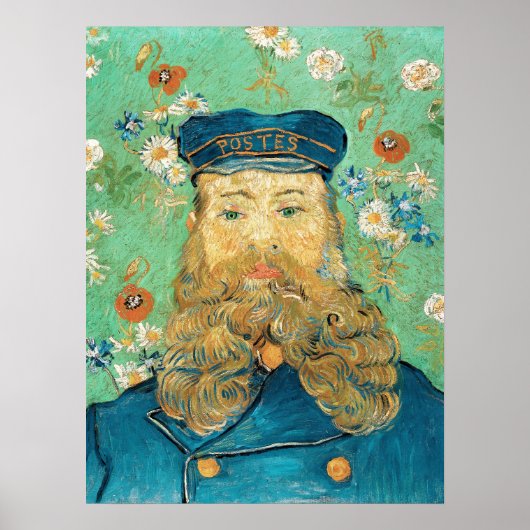 Poster Vincent van Gogh Portrait Postman Joseph Roulin (Devant)