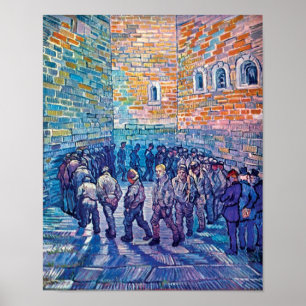 Poster Vincent Van Gogh - Prisonniers faisant le tour de