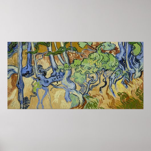 Poster Vincent van Gogh - Racines d'arbre (Devant)