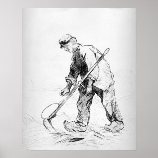 Poster Vincent van Gogh | Reaper (Devant)