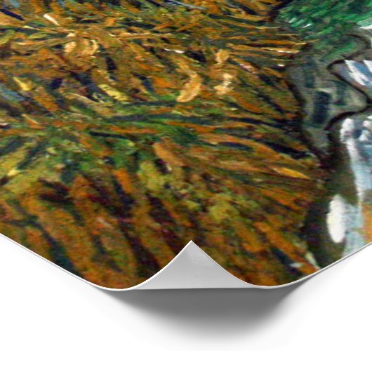 Poster Vincent van Gogh Road avec Cypress et Star (Coin)