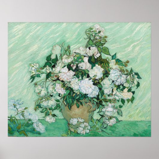 Poster Vincent van Gogh - Roses (Devant)