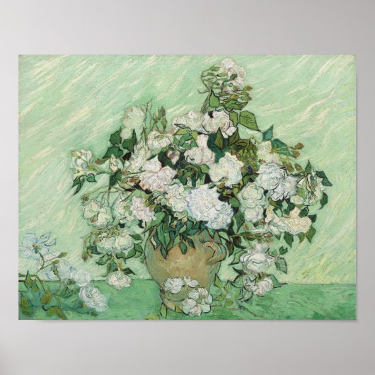 Poster Vincent van Gogh - Roses  (Devant)