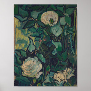 Poster Vincent Van Gogh - Roses and Beetle
