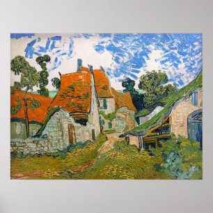 Poster Vincent van Gogh - Rue à Auvers-sur-Oise