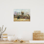 Poster Vincent van Gogh - Scène de rue à Montmartre (Cuisine)