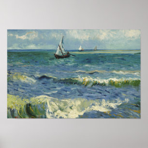 Poster Vincent van Gogh - Seascape near Les Saintes
