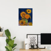 Poster Vincent van Gogh Six Sunflowers GalleryHD Art (Bureau à domicile)
