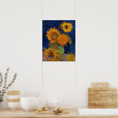 Poster Vincent van Gogh Six Sunflowers GalleryHD Art (Cuisine)