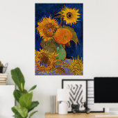 Poster Vincent van Gogh Six Sunflowers GalleryHD Art (Bureau à domicile)