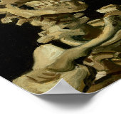 Poster Vincent Van Gogh Skeleton avec une cigarette brûla (Coin)