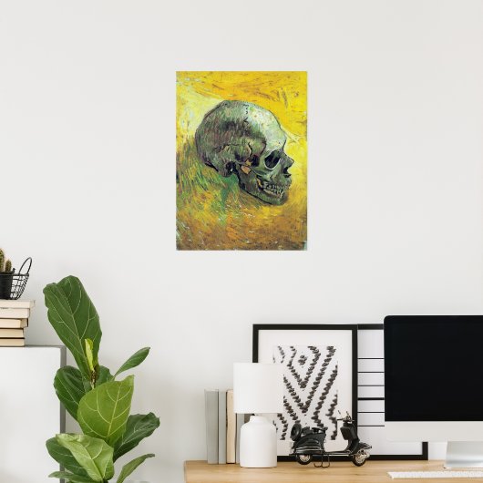 Poster Vincent van Gogh Skull (Bureau à domicile)