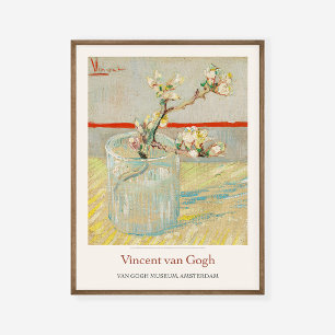 Poster Vincent Van Gogh Sprig de l'art des amandes floral