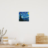 Poster Vincent Van Gogh - Starry Night (Cuisine)