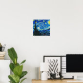 Poster Vincent Van Gogh - Starry Night (Bureau à domicile)