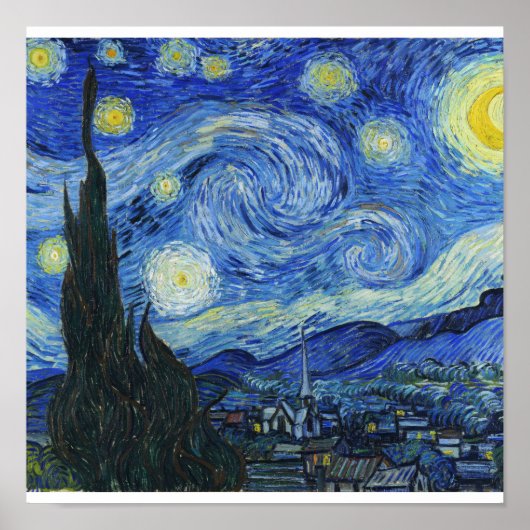 Poster Vincent Van Gogh - Starry Night (Devant)