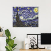 Poster Vincent van Gogh - Starry Night 2 (Bureau à domicile)