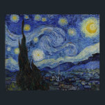 Poster Vincent van Gogh Starry Night GalleryHD Fine Art<br><div class="desc">Vincent van Gogh. Nuit étoilée. c. 1889. Huile sur toile. Peinture originale d'art par le célèbre artiste postimpressionniste néerlandais Vincent van Gogh.</div>
