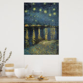 Poster Vincent van Gogh | Starry Night Over the Rhone (Cuisine)