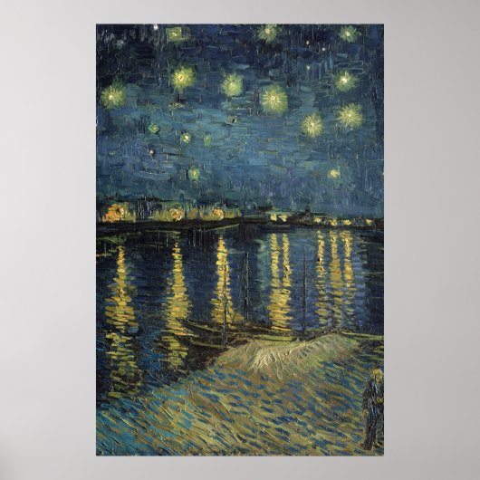 Poster Vincent van Gogh | Starry Night Over the Rhone (Devant)