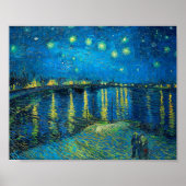 Poster Vincent Van Gogh Starry Night Over The Rhone (Devant)