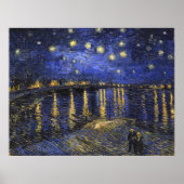 Poster Vincent Van Gogh Starry Night Over The Rhone (Devant)