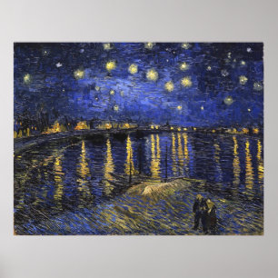 Poster Vincent Van Gogh Starry Night Over The Rhone