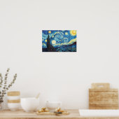 Poster Vincent Van Gogh Starry NIght Peinture (Cuisine)