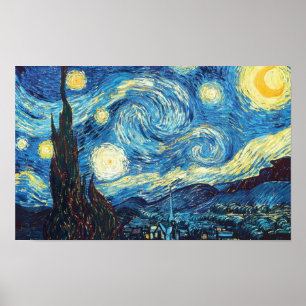 Poster Vincent Van Gogh Starry NIght Peinture