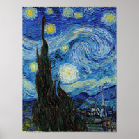 Vincent Van Gogh Starry Nuit Vintage Art