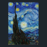 Poster Vincent Van Gogh Starry Nuit Vintage Art<br><div class="desc">Vincent Van Gogh Starry Nuit Art Vintage Poster</div>