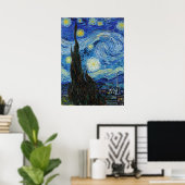 Poster Vincent Van Gogh Starry Nuit Vintage Art (Bureau à domicile)