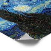 Poster Vincent Van Gogh Starry Nuit Vintage Art (Coin)
