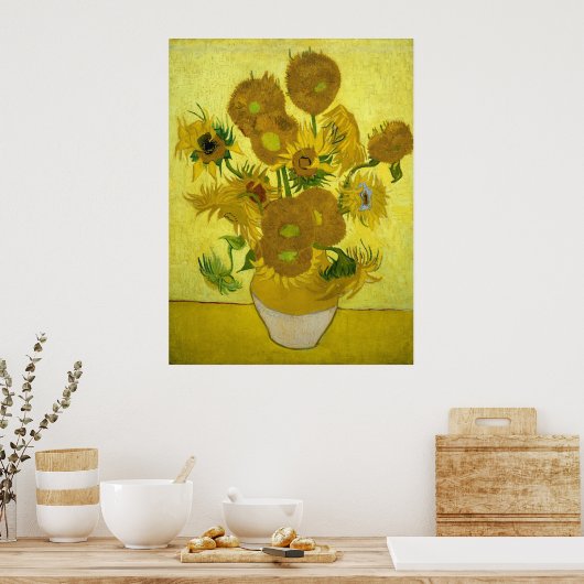 Poster Vincent Van Gogh Sunflowers (Cuisine)