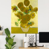 Poster Vincent van Gogh Sunflowers (Bureau à domicile)