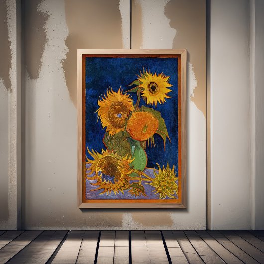 Poster Vincent Van Gogh - Sunflowers, 2e version