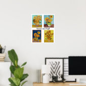 Poster Vincent Van Gogh Sunflowers Serie (Bureau à domicile)