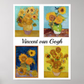Poster Vincent Van Gogh Sunflowers Serie (Devant)
