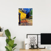 Poster Vincent van Gogh - terrasse de café aux beaux-arts (Bureau à domicile)