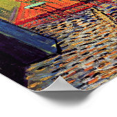 Poster Vincent van Gogh - terrasse de café aux beaux-arts (Coin)