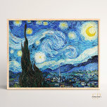 Poster Vincent van Gogh The Starry Night Art Imprimer Ret<br><div class="desc">Le chef-d'oeuvre de Vincent van Gogh,  "La nuit étoilée",  est maintenant disponible en version imprimée. Apportez la beauté intemporelle de ce tableau emblématique à votre décor et laissez les étoiles briller dans votre espace.</div>