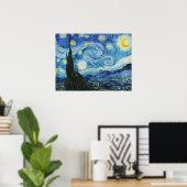 Poster Vincent van Gogh The Starry Night Art Imprimer Ret (Bureau à domicile)