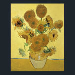 Poster Vincent van Gogh | Tournesols, 1888<br><div class="desc">Sunflowers,  1888 | par Vincent van Gogh | Lieu de l'art : National Gallery,  Londres,  UK | Artiste néerlandais | Numéro de collection d'images : BAL970</div>